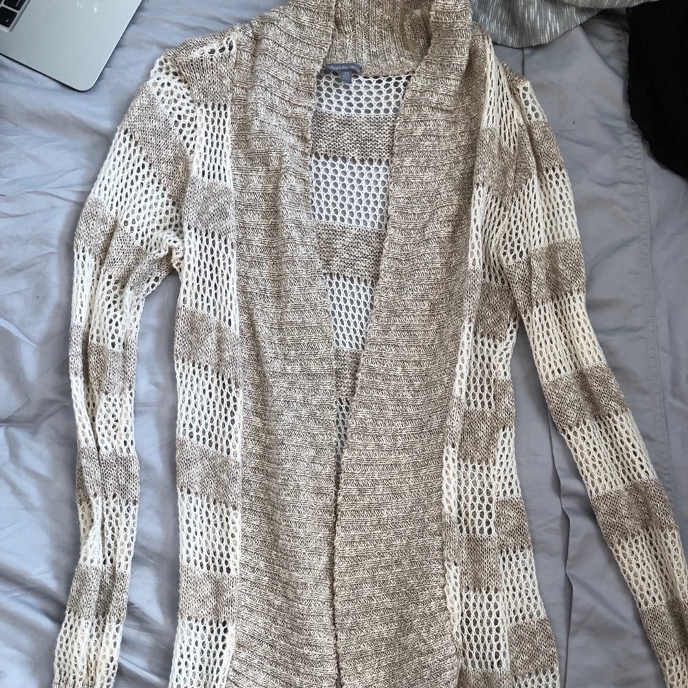 Knit sweater cardigan